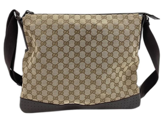 Gucci GG Canvas Schultertasche Braun - Ansicht 3