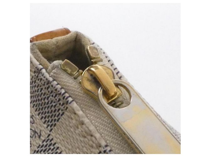 Borsa Louis Vuitton Damier Azur Saleya PM Blu - vista 5