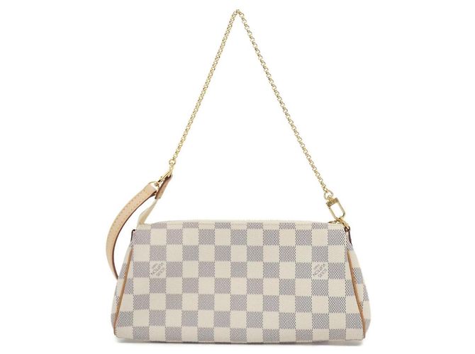 Borsa a tracolla Louis Vuitton Damier Azur Eva Blu - vista 2