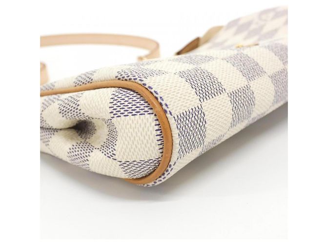 Borsa a tracolla Louis Vuitton Damier Azur Eva Blu - vista 3