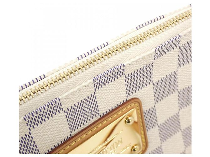 Borsa a tracolla Louis Vuitton Damier Azur Eva Blu - vista 5
