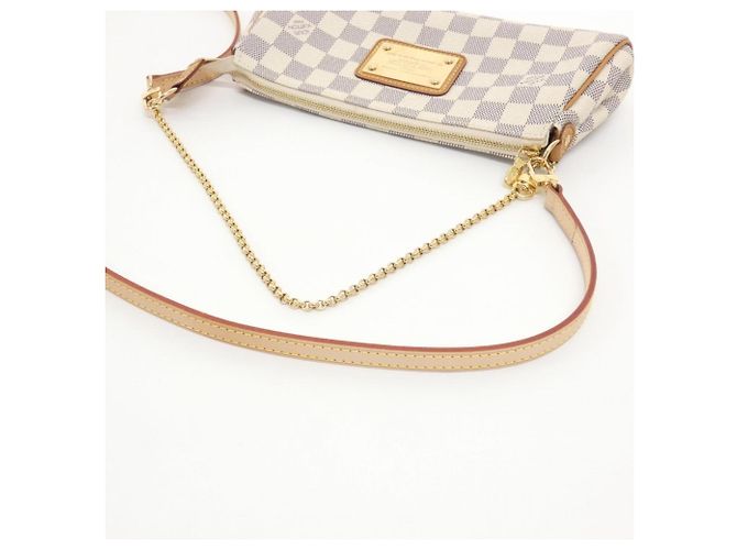 Borsa a tracolla Louis Vuitton Damier Azur Eva Blu - vista 7