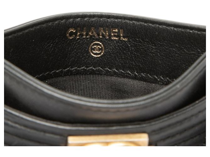 Tarjetero Boy Business Coco Mark Chanel Negro - vista 5