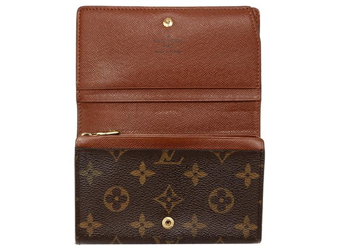 Louis Vuitton Monogram Bi-Fold Wallet Braun - Ansicht 4