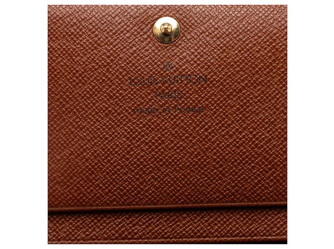 Louis Vuitton Monogram Bi-Fold Wallet Braun - Ansicht 6
