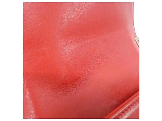 Borsa a tracolla Chanel Boy Line 67774 Rosso Verde - vista 9