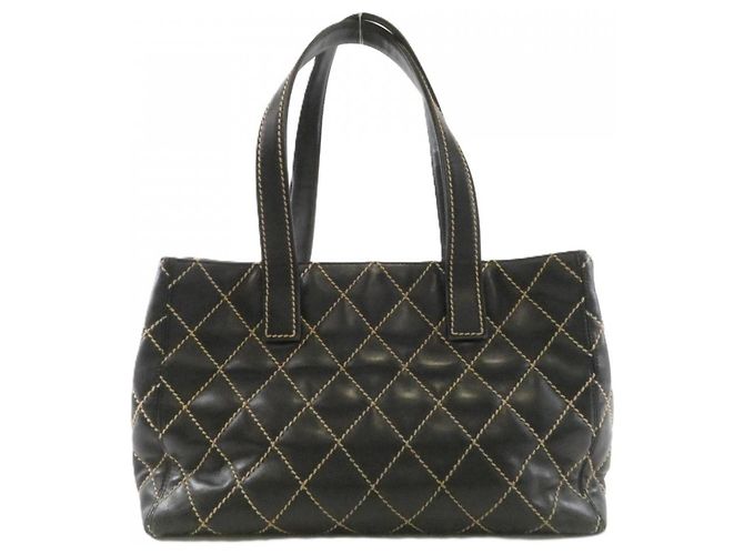 Borsa Chanel Wild Stitch Line 20999 Nero - vista 2