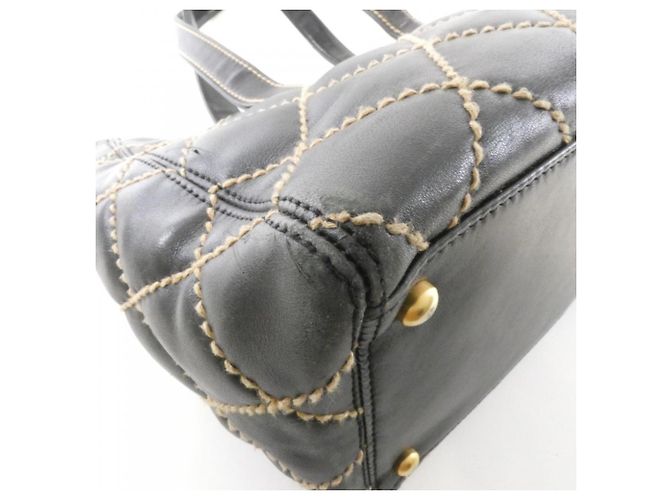 Borsa Chanel Wild Stitch Line 20999 Nero - vista 3