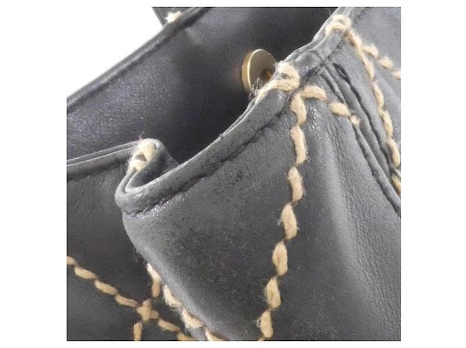 Borsa Chanel Wild Stitch Line 20999 Nero - vista 5