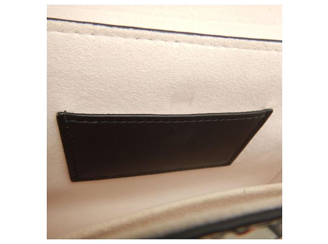 Borsa a tracolla Louis Vuitton Twist MM in pelle di vacchetta Nero Bianco - vista 19