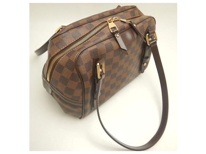 Borsa a tracolla Louis Vuitton Damier Rivington PM Damier ebene - vista 24