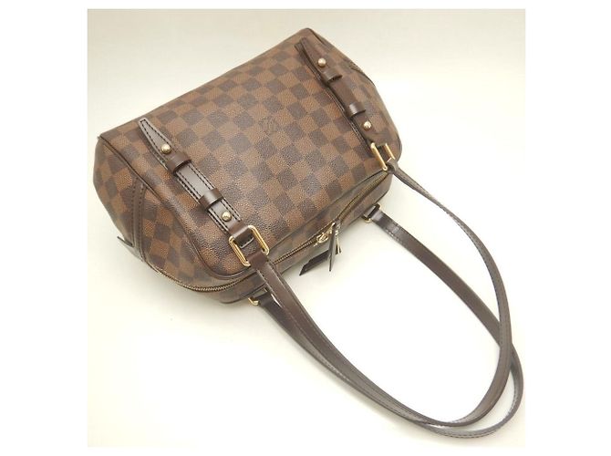 Borsa a tracolla Louis Vuitton Damier Rivington PM Damier ebene - vista 3