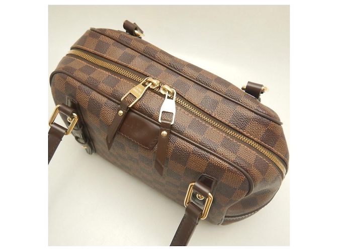 Borsa a tracolla Louis Vuitton Damier Rivington PM Damier ebene - vista 7