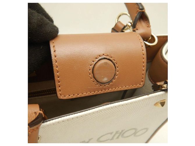 Borsa Tote Jimmy Choo Varenne Marrone - vista 11