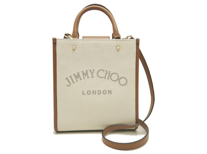 Borsa Tote Jimmy Choo Varenne Marrone - vista 2
