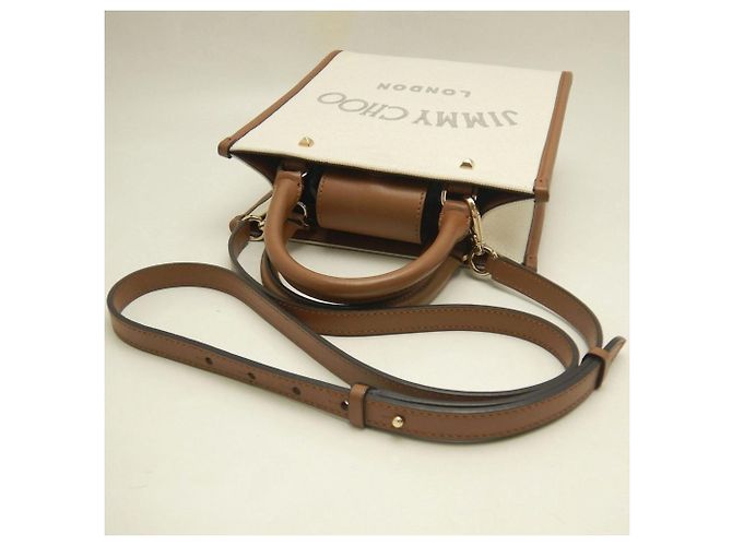 Borsa Tote Jimmy Choo Varenne Marrone - vista 3