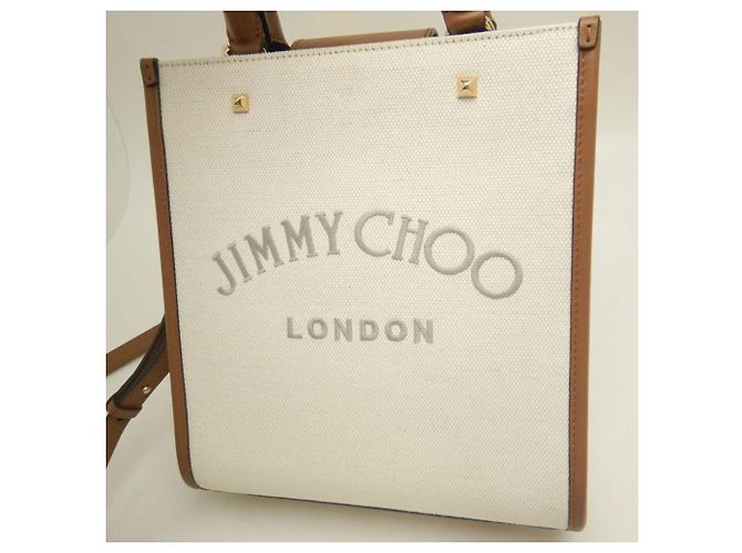 Borsa Tote Jimmy Choo Varenne Marrone - vista 4