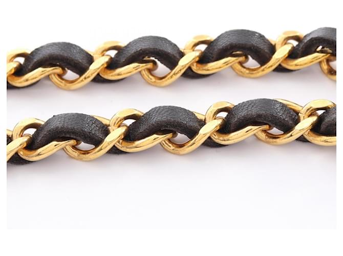 Chanel Coco Mark Kettengürtel Schwarz Golden - Ansicht 6