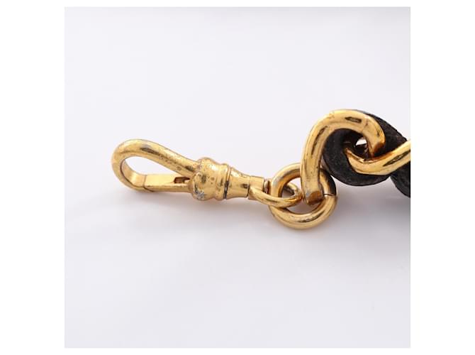 Chanel Coco Mark Kettengürtel Schwarz Golden - Ansicht 7