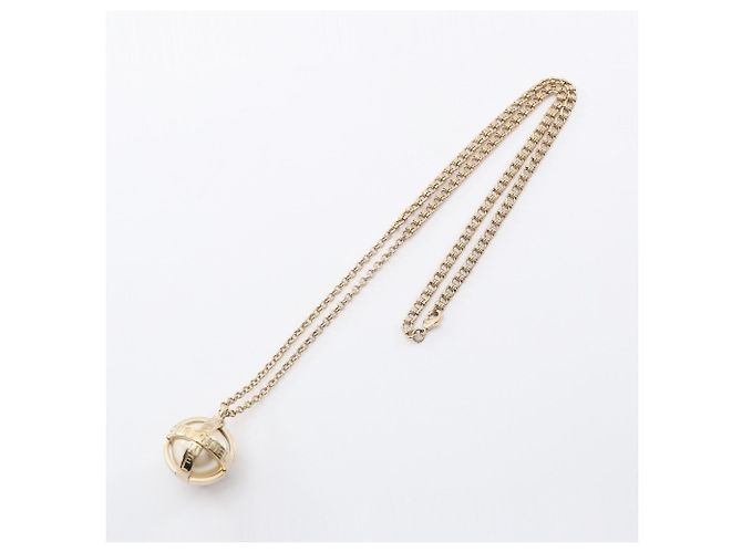 Collana con logo Coco Mark Chanel Bianco D'oro - vista 2
