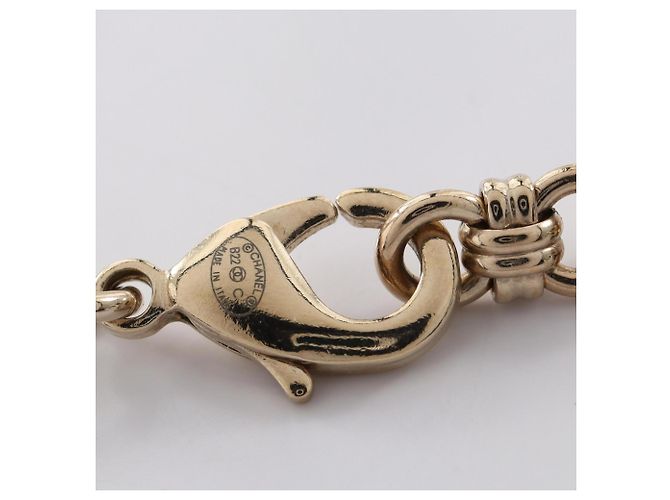 Collana con logo Coco Mark Chanel Bianco D'oro - vista 3