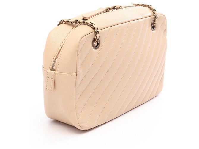 Borsa Chanel Bias Stitch Hardware Oro Antico Beige - vista 2