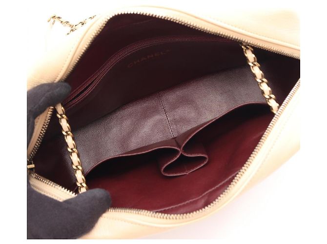 Borsa Chanel Bias Stitch Hardware Oro Antico Beige - vista 3