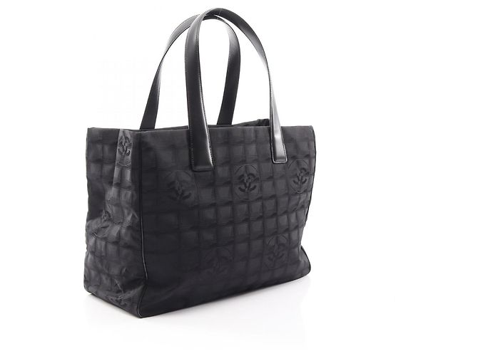 Borsa Tote Chanel New Travel Line MM Nero - vista 2