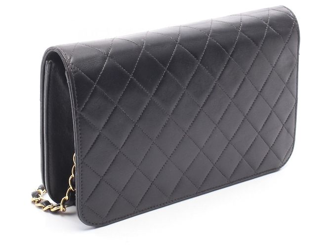 Borsa a tracolla Chanel Matelassé Full Flap Nero - vista 2