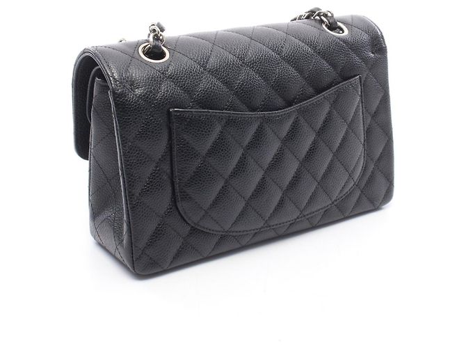 Borsa a tracolla Chanel Matelassé Double Flap Nero - vista 2