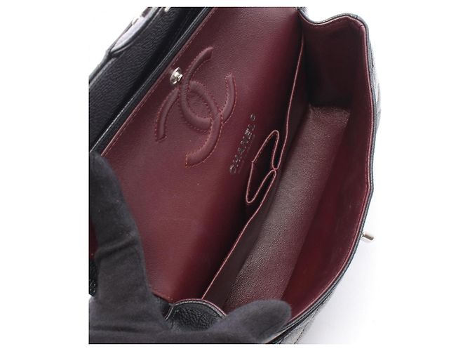 Borsa a tracolla Chanel Matelassé Double Flap Nero - vista 3