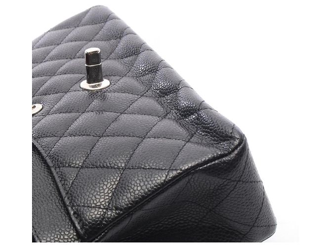 Borsa a tracolla Chanel Matelassé Double Flap Nero - vista 7