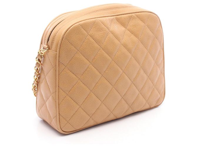 Timeless Borsa a Spalla Chanel Matelassé Beige - vista 2