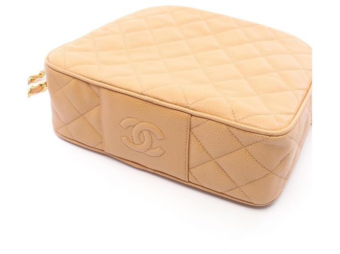 Timeless Borsa a Spalla Chanel Matelassé Beige - vista 7