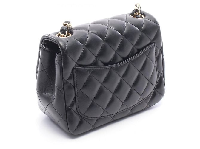 Borsa a Spalla Chanel Mini Matelassé Nero - vista 2