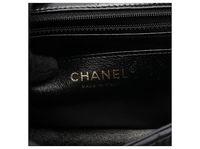 Borsa a Spalla Chanel Mini Matelassé Nero - vista 4