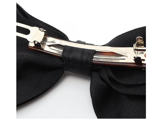Barrette accessorio per capelli con nastro nero Chanel - vista 4