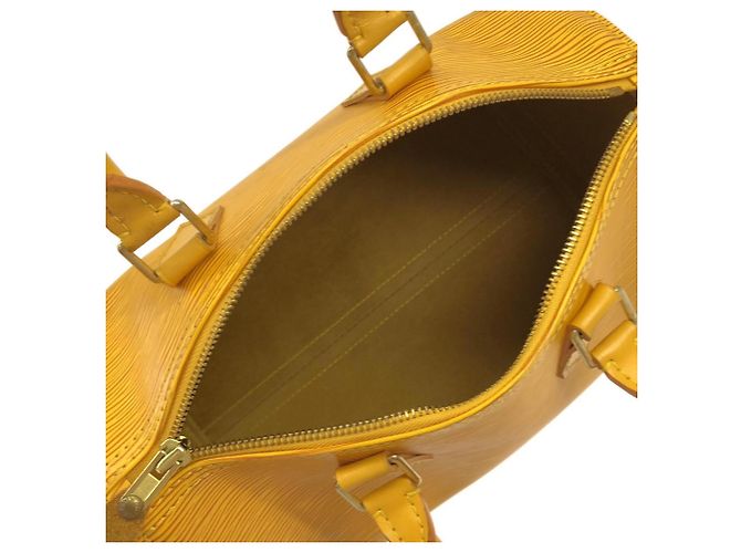 Borsa Boston Louis Vuitton Epi Speedy 25cm Giallo - vista 10