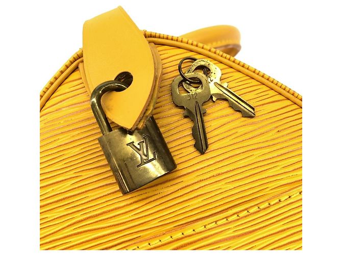 Borsa Boston Louis Vuitton Epi Speedy 25cm Giallo - vista 3