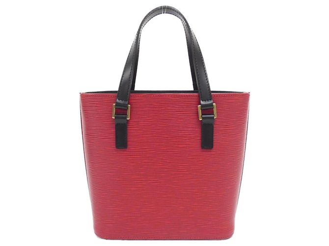Borsa Louis Vuitton Epi Vavin PM Nero Rosso - vista 2