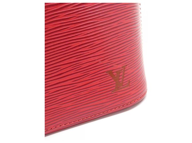 Borsa Louis Vuitton Epi Vavin PM Nero Rosso - vista 4