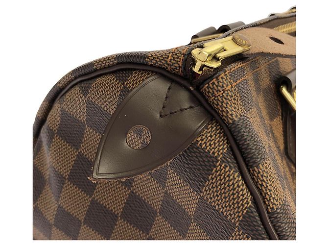 Borsa Boston Louis Vuitton Damier Speedy Damier ebene - vista 4