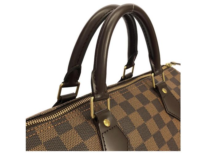 Borsa Boston Louis Vuitton Damier Speedy Damier ebene - vista 9