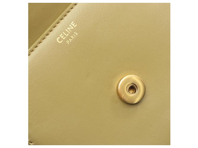 Céline Borsa a Spalla Celine Mini Buzas Cuire Triomphe Cachi - vista 6