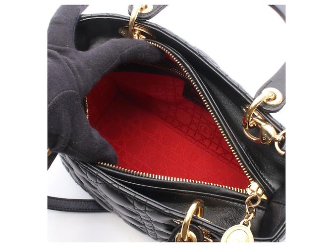 Christian Dior Dior LADY DIOR Borsa 2-Way Nero - vista 3