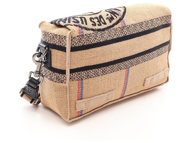 Borsa a tracolla Christian Dior Diorcamp Nero Beige - vista 2