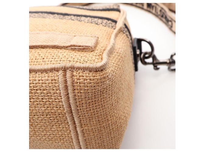 Borsa a tracolla Christian Dior Diorcamp Nero Beige - vista 5