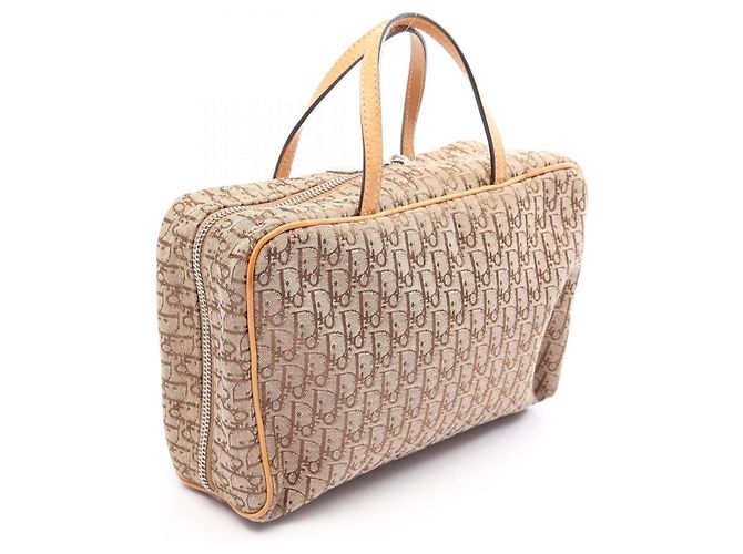 Christian Dior Dior Trotter Handtasche Braun Beige - Ansicht 2