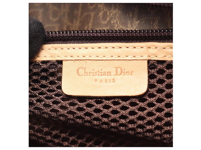 Christian Dior Dior Trotter Handtasche Braun Beige - Ansicht 4