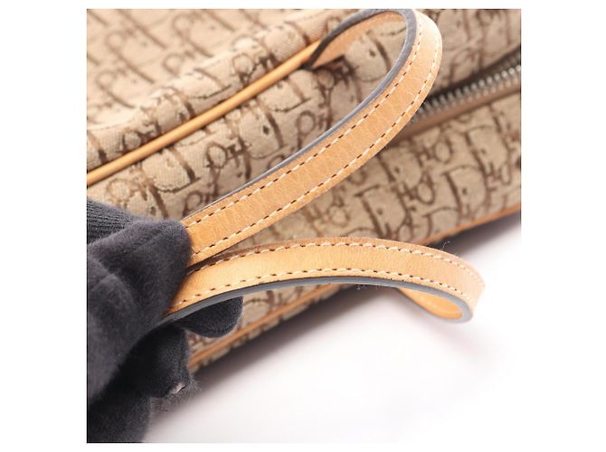 Christian Dior Dior Trotter Handtasche Braun Beige - Ansicht 5